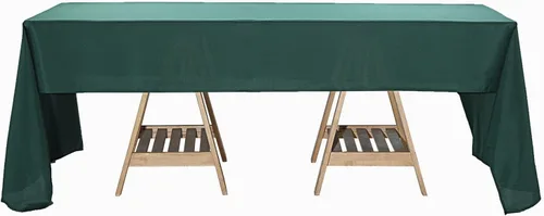 Vista 11 de BalsaCircle Mantel rectangular de poliéster negro de 60 x 126 pulgadas para bodas, fiestas, eventos, cocina, comedor