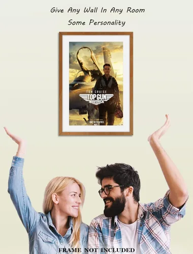 Vista 5 de XIHOO Póster de decoración de pared sin marco de la película Top Gun: Maverick 2022 de 24 x 36 pulgadas