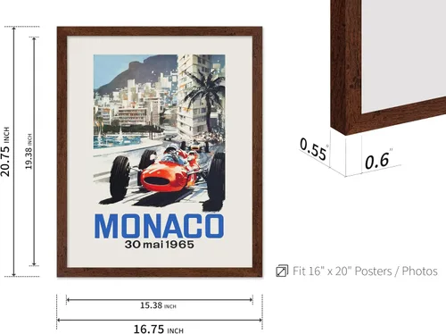 Vista 3 de Monem Art - Póster vintage de carreras de autos, impresión retro de carreras de automóviles, regalo para conductor, entusiasta de los autos