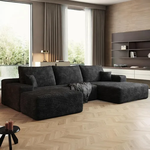 Vista 53 de Sofás seccionales de 105" para sala de estar, sofá cloud con forma de L tapizado, sofás modulares sin estructura rígida, sofá seccional moderno