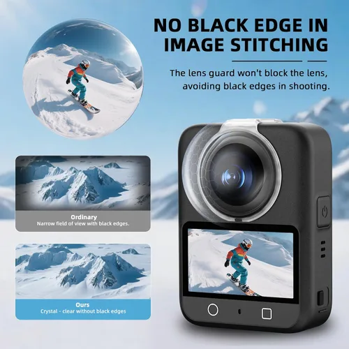 Vista 6 de Protector de lente + 2 protectores de pantalla para DJI Osmo 360, cubierta protectora de lente de PC HD película de vidrio templado para Osmo 360