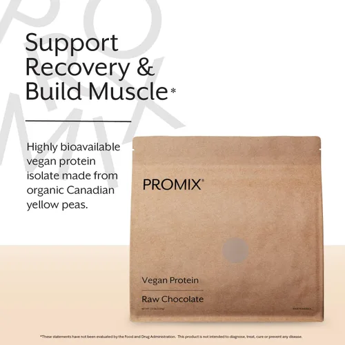 Vista 2 de Promix Proteína vegana a base de plantas, vainilla - 2.5 libras a granel - Proteína de guisante y vitamina B-12 - Batidos de fitness y nutrición