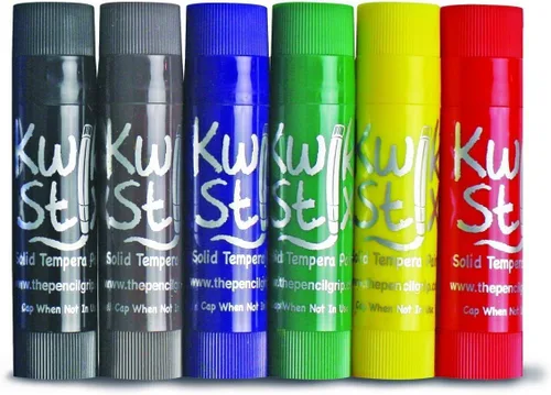 Vista 8 de Kwik Stix Solid Tempera Paint Stick, 6 colores primarios