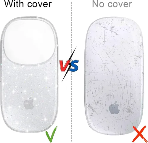 Vista 7 de B BELK Funda compatible con Apple Magic Mouse 1 y 2, funda rígida de plástico transparente ultrafina para Magic Mouse, 3 capas resistente a caídas