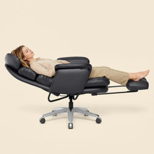 Vista 12 de FLEXISPOT HC4-Pro - Silla de oficina reclinable con nivel infinito de 90 Beige