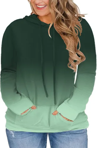 Vista 11 de VISLILY - Sudaderas con capucha para mujer, talla grande, con bloques de color y bolsillos, tallas XL a 4XL gris (01_a_gray)