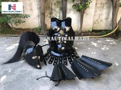 Vista 4 de 300 Spartan Muscle Armor con casco Maximus Leather Leg or Arm Guard Custom