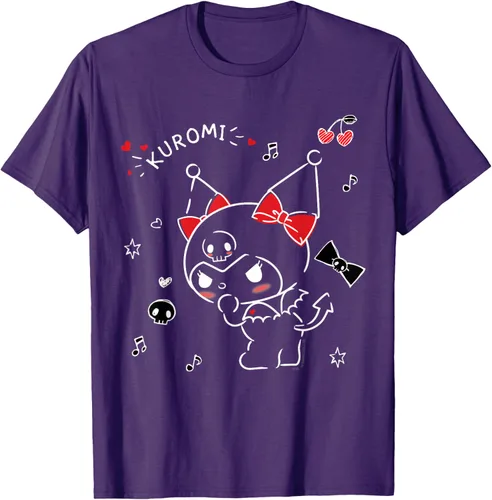 Vista 54 de Kuromi Camiseta Mischievous Tee Shirt Negro
