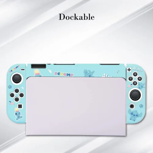 Vista 6 de PERFECTSIGHT Funda protectora compatible con Nintendo Switch OLED Funda delgada antiarañazos a prueba de golpes para NS Switch y Joy-Con, bonita