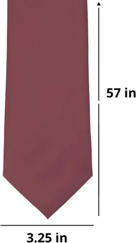 Vista 276 de tiemart Corbata de color sólido para hombre Longitud estándar