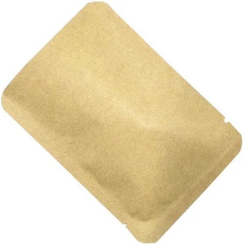 Vista 4 de FERENLI 100 bolsas de sellado térmico Mylar con tapa abierta de papel kraft