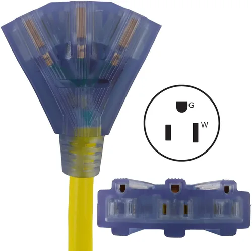 Vista 3 de Cables de distribución Conntek de 30 amperios y 3 clavijas