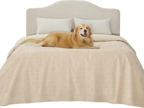 Vista 26 de Bedsure Funda de cama impermeable lavable para perros, manta impermeable para sofá y cama individual, protector ligero de muebles para mascotas