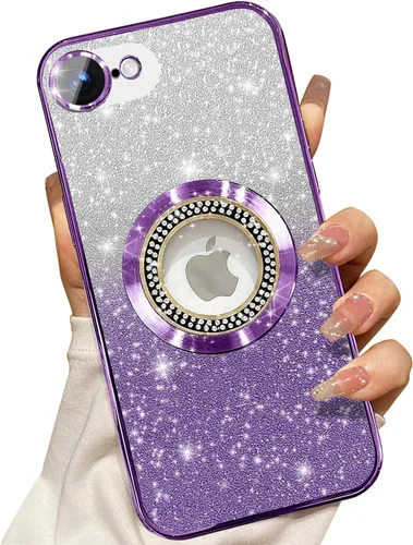 Vista 310 de Misscase Funda magnética con purpurina para iPhone 11 compatible con MagSafe, protección completa, delgada, a prueba de golpes, antiarañazos