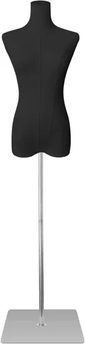 Vista 12 de maniquí femenino con forma de torso de talla grande para mujer, formas de vestido para costura, maniquí de cuerpo con alta estabilidad, soporte