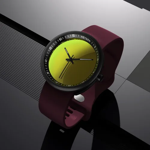 Vista 2 de HEYSEN Japanese Quartz Movement Watches for Women-Unisex Fashion Gifts Couples Watches-Avant-Garde INS Style Ultra-Thin Simple and Cool Waterproof