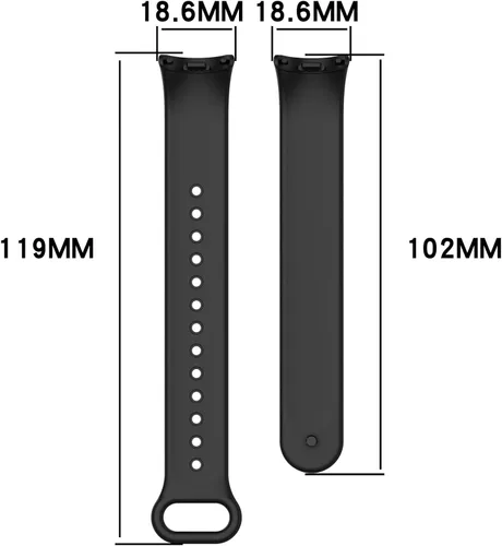 Vista 6 de LOKEKE Correa de repuesto compatible con Xiaomi Band 8 - Correa de silicona de repuesto compatible con Xiaomi Band 8