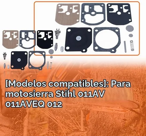 Vista 4 de Kit de reparación de carburador, para Stihl 011AV 011AVEQ 012 para motosierra