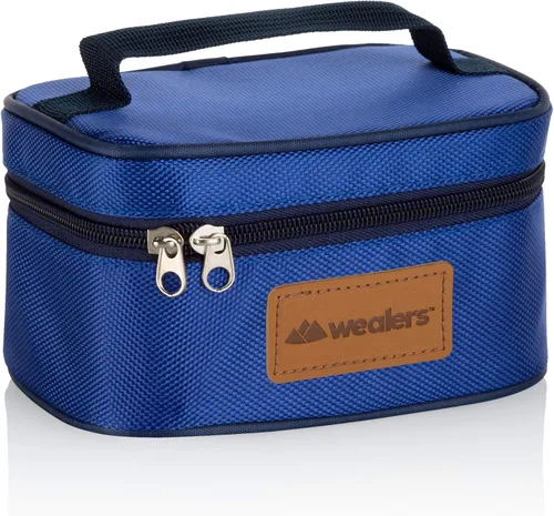 Vista 4 de Despachador de condimentos de acero inoxidable portable, juego de 6 unidades con tapas rotativas y bolsa de viaje, salero y pimientero, despachador
