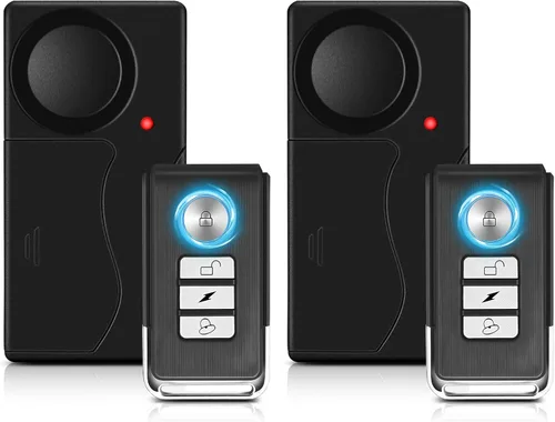 Vista 8 de WSDCAM Alarma de motocicleta de 110 db con control remoto inalámbrico vibración antirrobo alarmas de seguridad