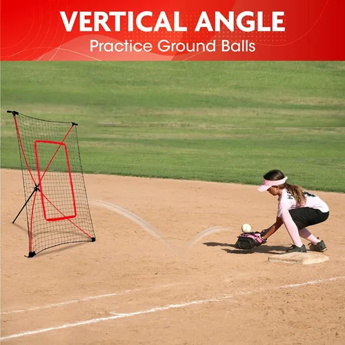 Vista 7 de Red de entrenamiento de béisbol - Regalos para niños, adolescentes, niños y jóvenes Redes de práctica de béisbol Rebotadores - Golpear, lanzar