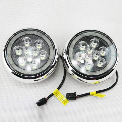 Vista 3 de Mini LED cromado Halo Rally DRL luz diurna para 1 Gen Mini Cooper R50 R52 R53 2001-2006