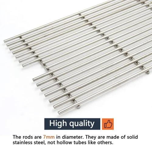 Vista 3 de Hongso Rejillas de cocina de acero inoxidable SUS304 de 23 1/4 pulgadas 54911 de repuesto para Viking VGBQ 30 "T Series, VGBQ 41" T Series, VGBQ300T