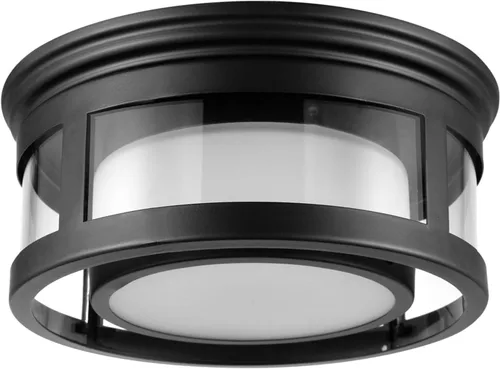 Vista 8 de GLOBE Electric 43507 - Pantalla empotrada de 2 luces para exteriores, bronce, pantalla de vidrio regado transparente, bombillas incluidas