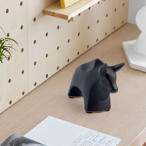 Vista 8 de Notakia Estatuas de toros de animales pequeños, decoración del hogar, adornos decorativos de estilo moderno para sala de estar, dormitorio