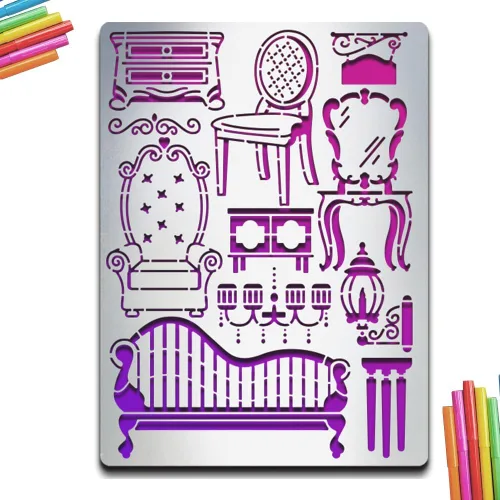 Vista 11 de MAYJOYDIY Plantillas de metal de feliz cumpleaños, plantilla de diario de metal, feliz cumpleaños, pastel, número, velas, marcapáginas, plantillas