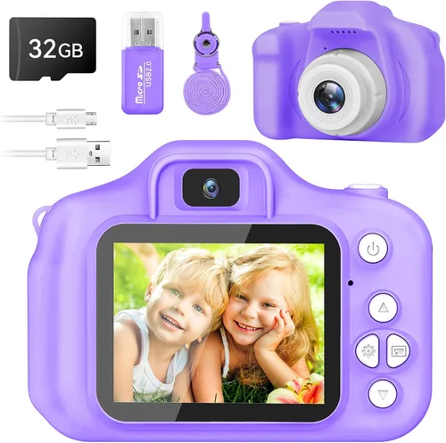Vista 8 de Cámara para Niños y Niñas, Cámara Digital GPOSY para Niños, Cámara para Niños Pequeños Regalos de Juguete de Navidad y Cumpleaños para Niños de 3 4