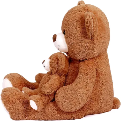 Vista 3 de Oso de peluche grande para mamá, oso de peluche gigante para bebé, oso de peluche para niños, novia en el día de la madre, día de San Valentín