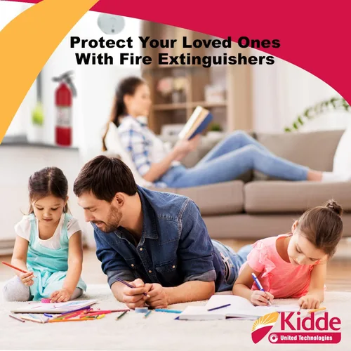 Vista 5 de Kidde Extintores multiusos FA110, paquete de 4 unidades, color rojo, (clasificación 1-A:10-B:C) Incluye paño de limpieza para el hogar