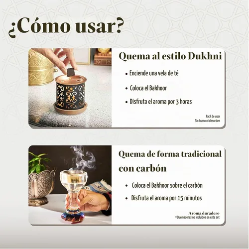 Vista 3 de Dukhoon Al Khaleeji Oud Bakhoor de Dukhni 1.41 onzas de incienso prémium