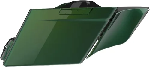 Vista 69 de Cubiertas laterales de alforjas estiradas para motocicleta, extensión extendida para Harley Touring 2014+ - Whisky ámbar Amber Whiskey