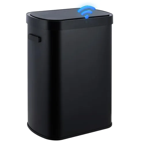 Vista 7 de GlowSol Basurero automático con sensor de movimiento, cubo de basura automático sin contacto de 50 litros/13 galones, cubo de basura inteligente