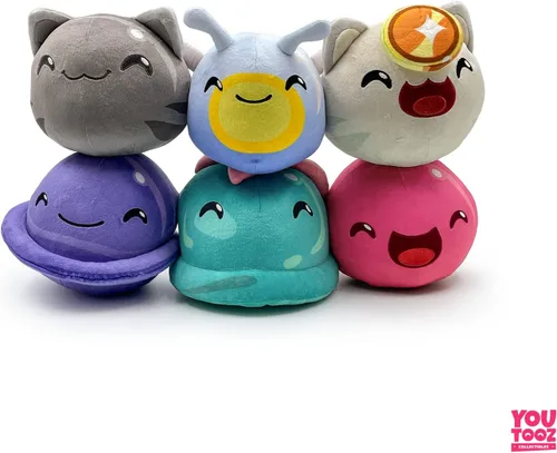 Vista 8 de Youtooz Lucky Slime Peluche Stickie de 6", Magnético y Suave Slime Rancher Peluche de Videojuego - Lindo Peluche Abrazable Lucky Slime