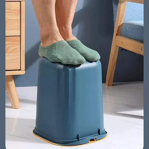 Vista 3 de Botes de basura de plástico, cestas de basura de plástico, cesta de almacenamiento de papel para residuos, cubos de baño, cestas de basura