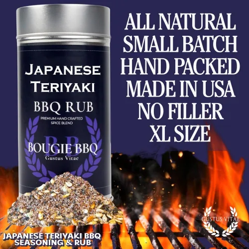 Vista 8 de Condimento y frote japonés para barbacoa Teriyaki Mezcla de especias totalmente naturales Lote pequeño, hecho a mano Mezcla de especias