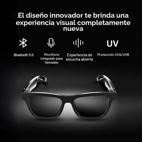 Vista 4 de Gafas de audio inteligente, polarizadas, UV, oreja abierta