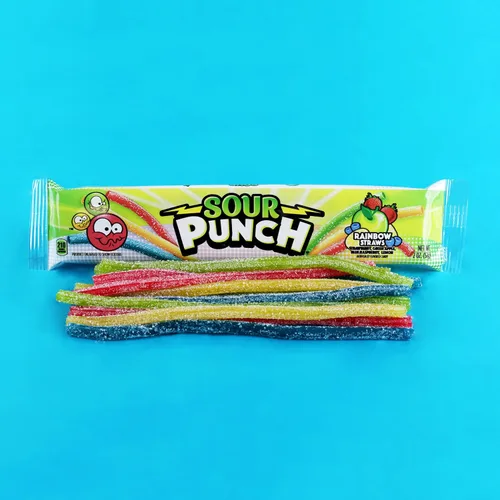Vista 4 de Sour Punch Pajitas ácidas arcoíris, 2 onzas (paquete de 24)