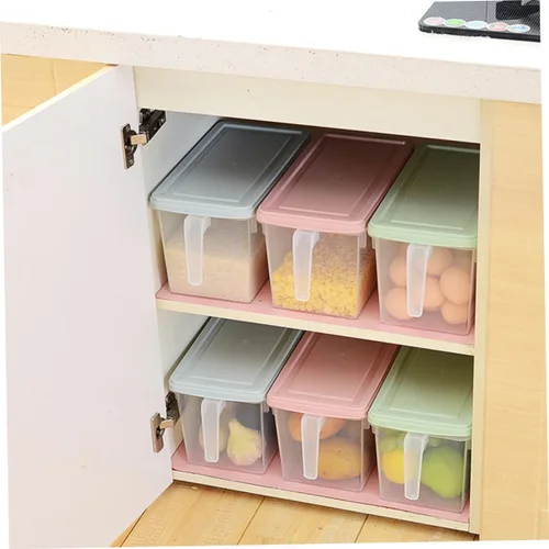 Vista 2 de UPKOCH Contenedores de almacenamiento de cocina Tapas Contenedores de refrigerador Caja de plástico Pp Material Almacenamiento fresco Organiza tus