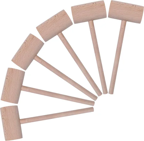 Vista 6 de 4 mazos de madera de cangrejo o langosta