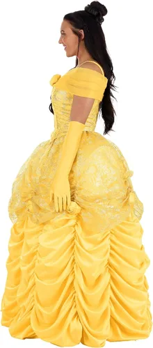 Vista 5 de Vestido de disfraz de Belle prémium para mujer