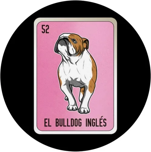 Vista 3 de El Bulldog Ingles Mexican Slang Chicano Bingo Cards PopSockets Swappable PopGrip