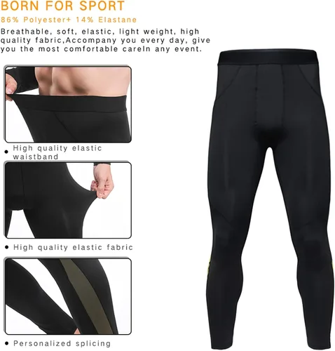 Vista 5 de JoofEric Conjunto de ropa interior térmica para hombre, forro polar, parte superior e inferior, ropa interior cálida y larga, trajes deportivos