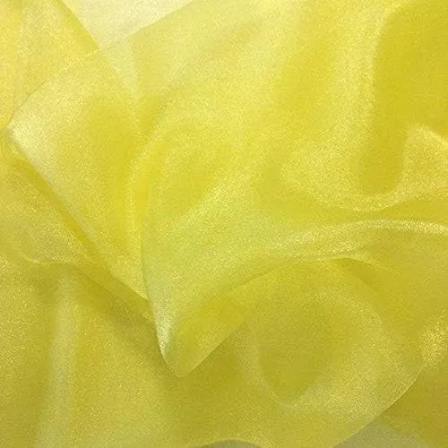 Vista 4 de Valentina Textile Inc, Tela de organza transparente brillante para moda, manualidades, decoración, 60 pulgadas de ancho (1 yarda, aguamarina)
