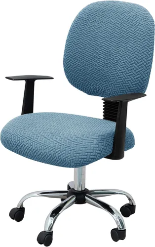 Vista 10 de MIFXIN - Fundas elásticas para silla de oficina de Jacquard, 2 piezas para sillas de escritorio o de la computadora, protector universal