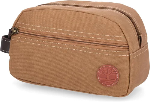 Vista 9 de Timberland Men's Toiletry Bag Canvas Travel Kit Organizer Oliva