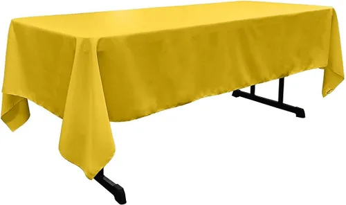 Vista 49 de New Creations Fabric & Foam Inc - Mantel rectangular de popelina de poliéster de 60 pulgadas de ancho por 120 pulgadas de largo. (Avocado)